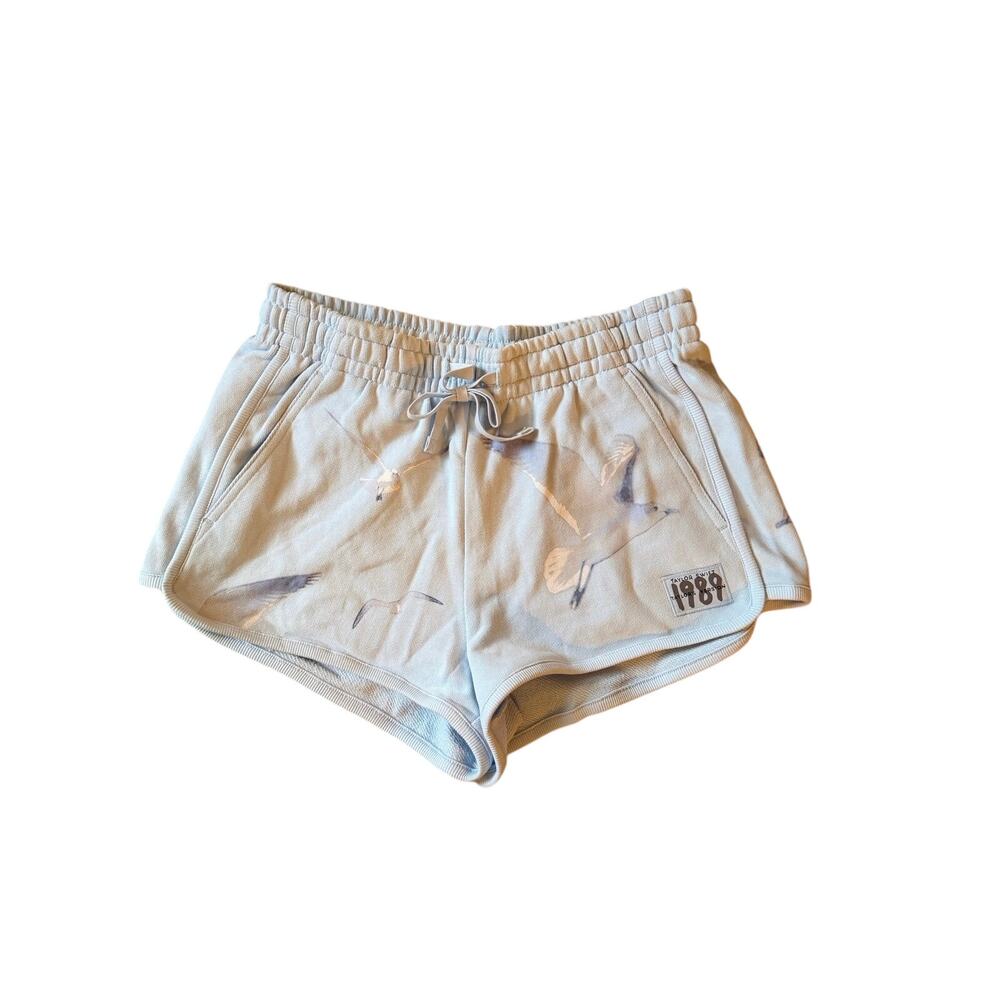 1989 Blue Seagull Sweat Shorts MED Taylor Swift